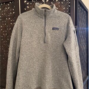 Patagonia Women’s Better Sweater Quarter Zip Fleece Pullover Grey